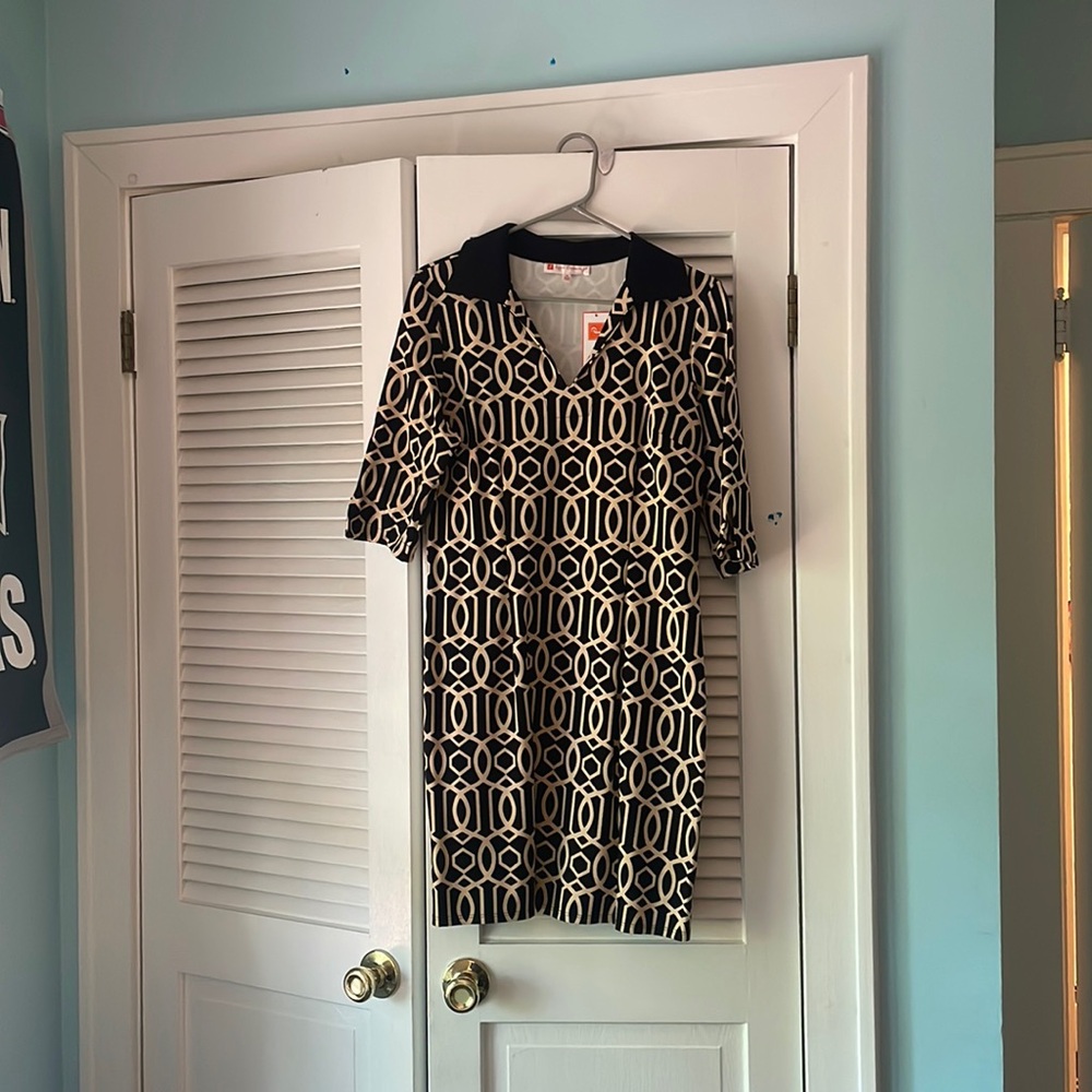 Brand New Jude Connally Patterned Dress - NEVER WORN with Tags